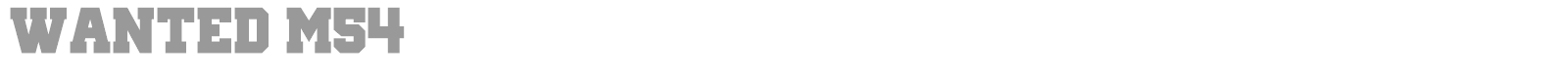 Wanted M54 font preview